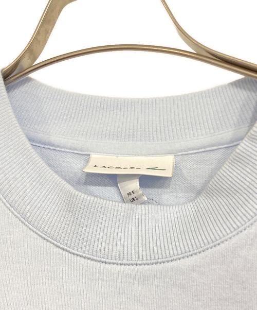 LACOSTE（ラコステ）LACOSTE (ラコステ) オーバーサイズクロックエンブレムスウェットTシャツ スカイブルー サイズ:Lの古着・服飾アイテム