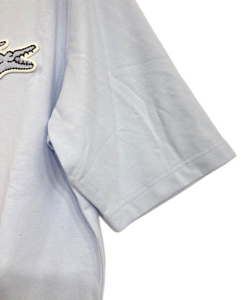 LACOSTE（ラコステ）LACOSTE (ラコステ) オーバーサイズクロックエンブレムスウェットTシャツ スカイブルー サイズ:Lの古着・服飾アイテム