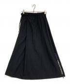 Thousand Mileサウザンドマイル）の古着「アジャスターナイロンスカート」｜ブラック