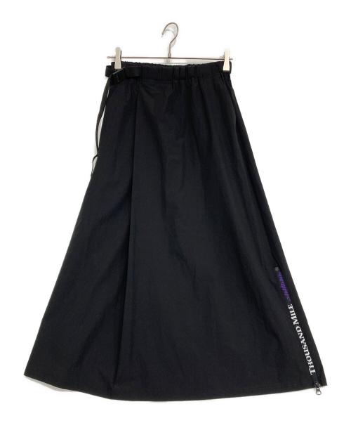 Thousand Mile（サウザンドマイル）Thousand Mile (サウザンドマイル) アジャスターナイロンスカート ブラック サイズ:Fの古着・服飾アイテム
