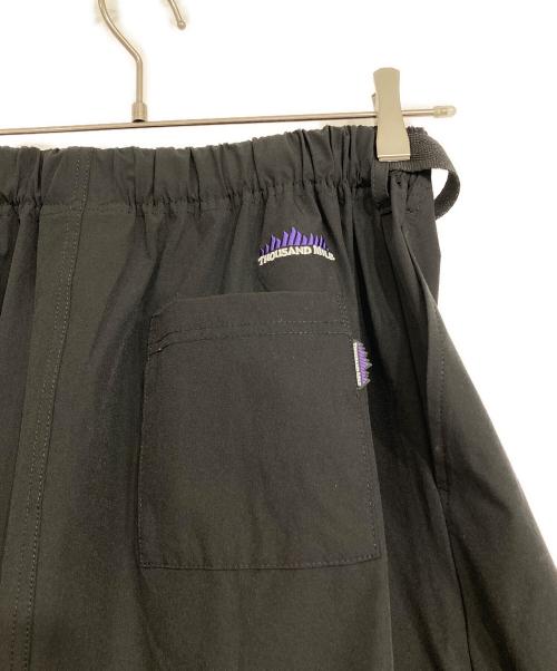 Thousand Mile（サウザンドマイル）Thousand Mile (サウザンドマイル) アジャスターナイロンスカート ブラック サイズ:Fの古着・服飾アイテム
