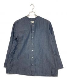PRASTHANA（プラスターナ）の古着「バンドカラーシャツ」｜インディゴ