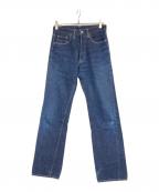 DENIMEドゥニーム）の古着「ボタンフライデニムパンツ」｜インディゴ