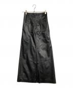 Maturedマチュアード）の古着「レザータイトスカート」｜ブラック
