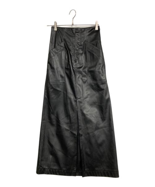 Matured（マチュアード）MATURED (マチュアード) レザータイトスカート ブラック サイズ:2の古着・服飾アイテム