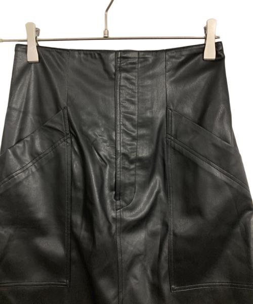Matured（マチュアード）MATURED (マチュアード) レザータイトスカート ブラック サイズ:2の古着・服飾アイテム