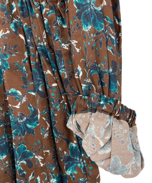 FUMIE=TANAKA（フミエタナカ）FUMIE=TANAKA (フミエタナカ) BEAMS (ビームス) 別注カミーユワンピース ブラウン サイズ:FREEの古着・服飾アイテム