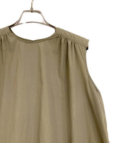 MACKINTOSH PHILOSOPHY（マッキントッシュ フィロソフィー）MACKINTOSH PHILOSOPHY (マッキントッシュ フィロソフィー) ナイロンタスランサイドギャザーワンピース オリーブ サイズ:38の古着・服飾アイテム