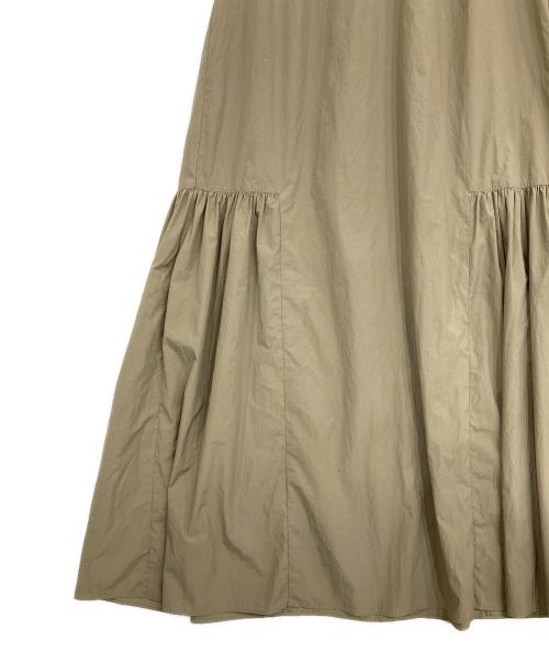 MACKINTOSH PHILOSOPHY（マッキントッシュ フィロソフィー）MACKINTOSH PHILOSOPHY (マッキントッシュ フィロソフィー) ナイロンタスランサイドギャザーワンピース オリーブ サイズ:38の古着・服飾アイテム