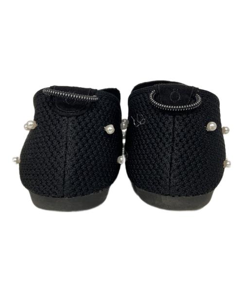 offen（オッフェン）offen (オッフェン) パールフラットシューズ ブラック サイズ:41の古着・服飾アイテム