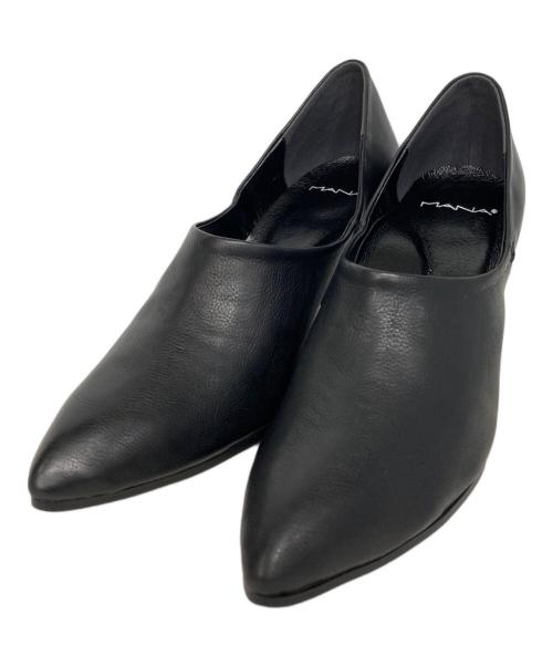 MANA（マナ）MANA (マナ) deep ankle pumps ブラック サイズ:38の古着・服飾アイテム