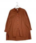 MHLエムエイチエル）の古着「COMPACT COTTON POLINシャツ」｜ブラウン