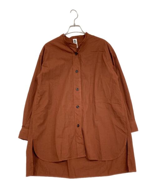 MHL（エムエイチエル）MHL (エムエイチエル) COMPACT COTTON POLINシャツ ブラウン サイズ:1の古着・服飾アイテム