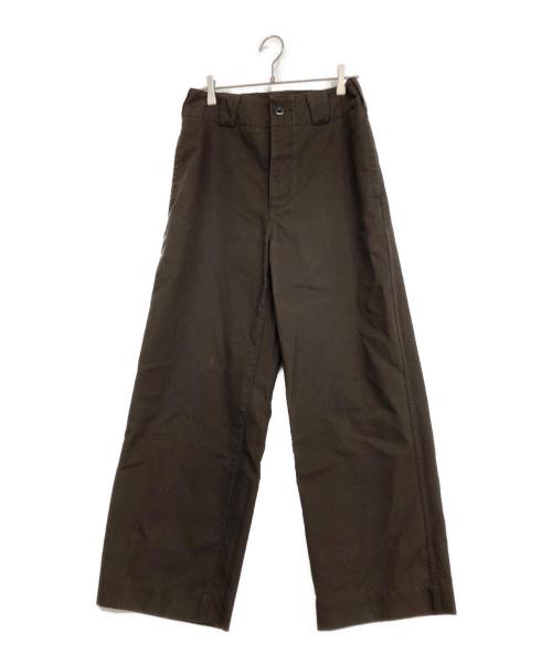 MHL（エムエイチエル）MHL (エムエイチエル) JAPANESE DENSE COTTONパンツ ブラウン サイズ:3の古着・服飾アイテム