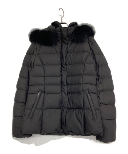 INDIVI（インディヴィ）INDIVI (インディヴィ) ショートダウンコート ブラック サイズ:38の古着・服飾アイテム