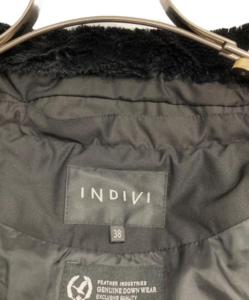 INDIVI（インディヴィ）INDIVI (インディヴィ) ショートダウンコート ブラック サイズ:38の古着・服飾アイテム