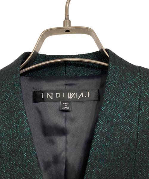 INDIVI（インディヴィ）INDIVI (インディヴィ) セットアップ グリーン サイズ:JK38　PT40の古着・服飾アイテム
