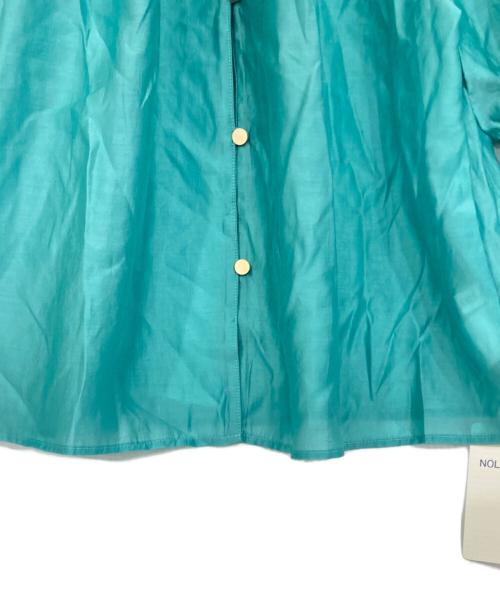 NOLLEY'S（ノーリーズ）NOLLEY'S (ノーリース) ソフトオーガンジー2WAYブラウス エメラルドグリーン サイズ:38の古着・服飾アイテム