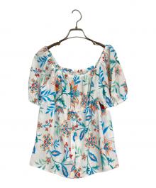 GRACE CONTINENTAL（グレースコンチネンタル）の古着「サラサペイントパフトップ」｜ホワイト