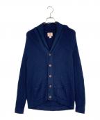 RED FLEECEレッド フリース）の古着「ショールカラーカーディガン」｜ネイビー