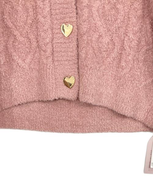 gelato pique（ジェラートピケ）gelato pique (ジェラートピケ) ハートアランフリルカーディガン×パンツセット ピンク サイズ:Fの古着・服飾アイテム