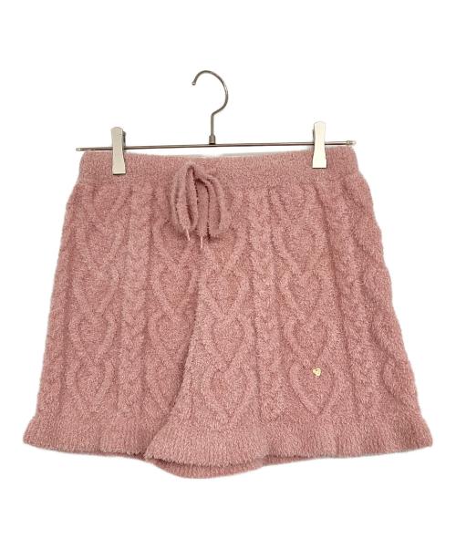 gelato pique（ジェラートピケ）gelato pique (ジェラートピケ) ハートアランフリルカーディガン×パンツセット ピンク サイズ:Fの古着・服飾アイテム