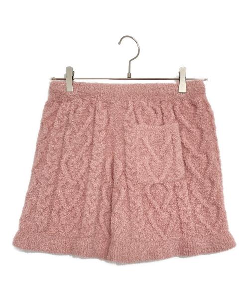 gelato pique（ジェラートピケ）gelato pique (ジェラートピケ) ハートアランフリルカーディガン×パンツセット ピンク サイズ:Fの古着・服飾アイテム