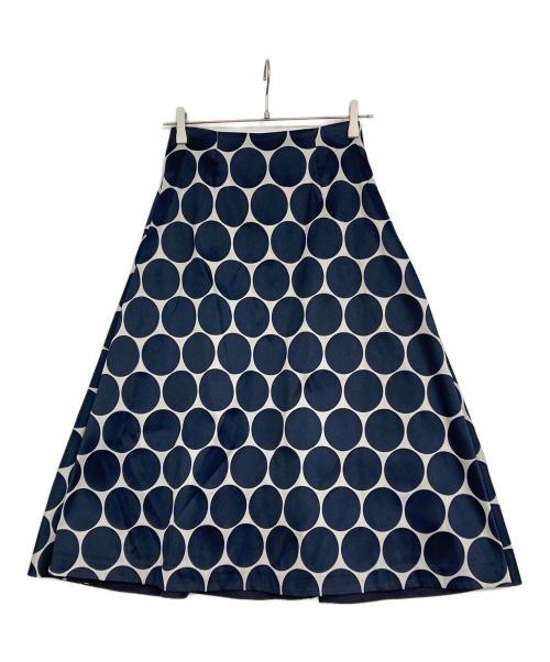 ANAYI（アナイ）ANAYI (アナイ) ドットフレアスカート ネイビー サイズ:36の古着・服飾アイテム