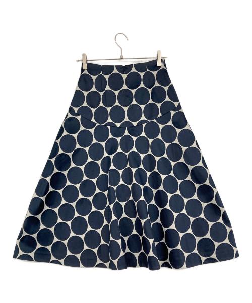 ANAYI（アナイ）ANAYI (アナイ) ドットフレアスカート ネイビー サイズ:36の古着・服飾アイテム