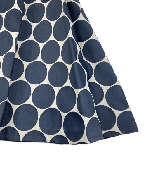 ANAYI（アナイ）ANAYI (アナイ) ドットフレアスカート ネイビー サイズ:36の古着・服飾アイテム