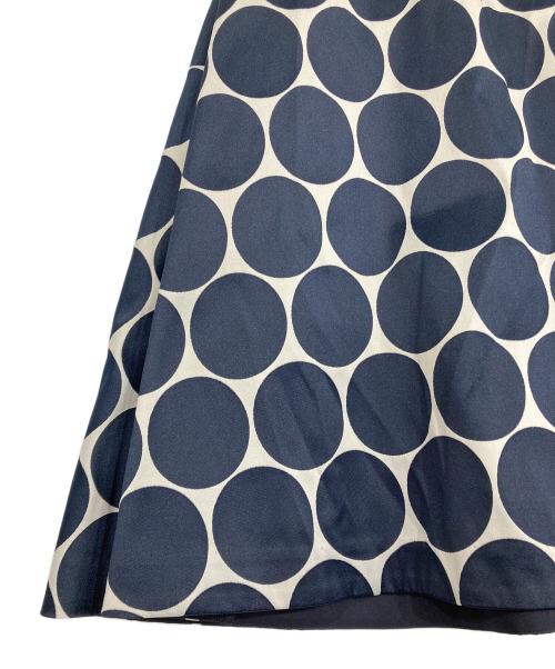 ANAYI（アナイ）ANAYI (アナイ) ドットフレアスカート ネイビー サイズ:36の古着・服飾アイテム