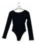 H BEAUTY&YOUTH (エイチ ビューティー&ユース) コットンテレコ ボディスーツ ブラック サイズ:記載なし：4500円