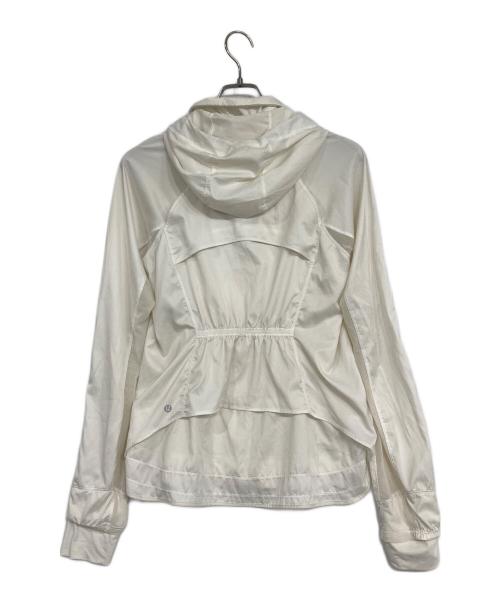 LULULEMON（ルルレモン）LULULEMON (ルルレモン) フーデッドジャケット ホワイト サイズ:6 170/88Yの古着・服飾アイテム
