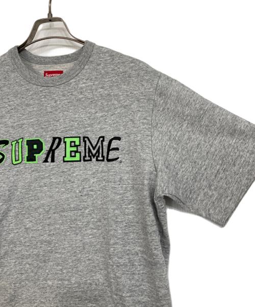 SUPREME（シュプリーム）Supreme (シュプリーム) Collage Logo S/S TOP グレー サイズ:Mの古着・服飾アイテム
