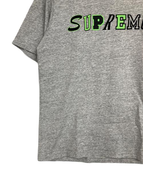 SUPREME（シュプリーム）Supreme (シュプリーム) Collage Logo S/S TOP グレー サイズ:Mの古着・服飾アイテム