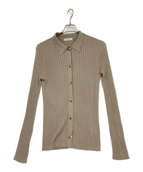 EVERYDAY I LIKE.（エヴリデイ アイ ライク）EVERYDAY I LIKE. (エヴリデイ アイ ライク) ICE Poloshirt ニットカーディガン ブラウン サイズ:記載無しの古着・服飾アイテム