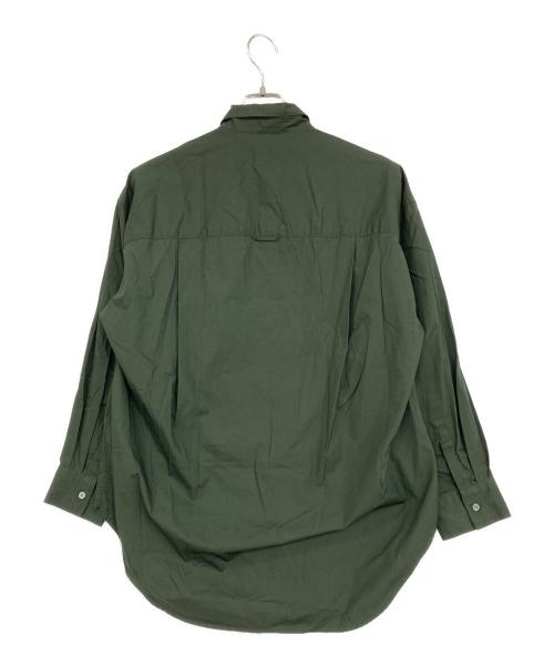 Spick and Span（スピック＆スパン）Spick and Span (スピックアンドスパン) 50コットンオーバーシャツ グリーン サイズ:表記無しの古着・服飾アイテム