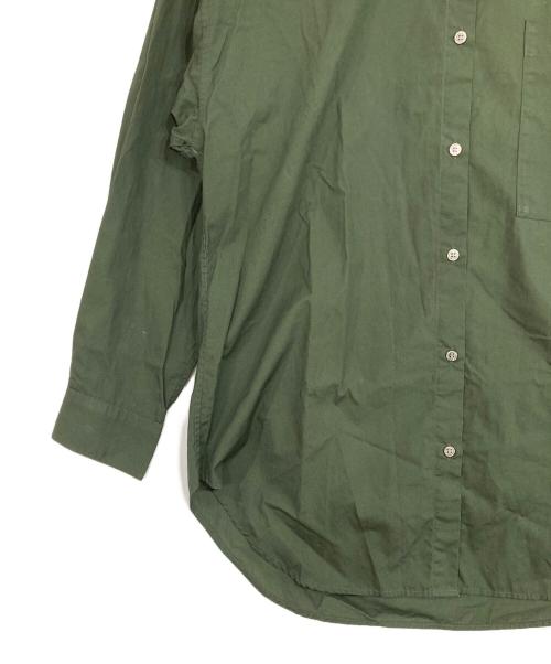 Spick and Span（スピック＆スパン）Spick and Span (スピックアンドスパン) 50コットンオーバーシャツ グリーン サイズ:表記無しの古着・服飾アイテム