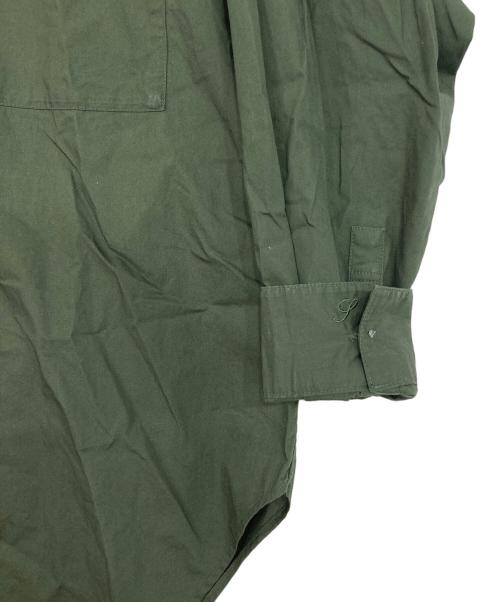 Spick and Span（スピック＆スパン）Spick and Span (スピックアンドスパン) 50コットンオーバーシャツ グリーン サイズ:表記無しの古着・服飾アイテム