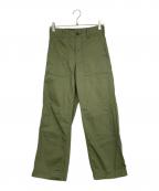Spick and Spanスピック＆スパン）の古着「ルーズベイカーパンツ」｜カーキ