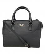 Salvatore Ferragamoサルヴァトーレ フェラガモ）の古着「ガンチーニ2WAYショルダーバッグ」｜ブラック