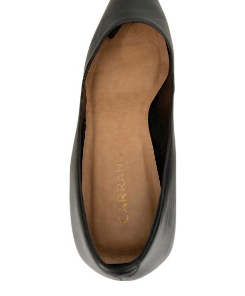 CARRANO（カラーノ）CARRANO (カラーノ) トライアングルヒールポインテッドパンプス ブラック サイズ:US7の古着・服飾アイテム