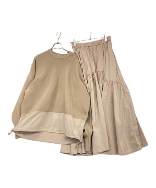 emmi（エミ）emmi (エミ) プルオーバー×ティアードスカートセット ベージュ サイズ:1の古着・服飾アイテム