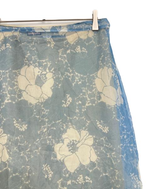 PLAN C（プランシー）Plan C (プランシー) シルクスカート ブルー サイズ:40の古着・服飾アイテム