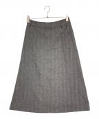 A.P.C.アーペーセー）の古着「ヘリンボーンAラインスカート」｜グレー