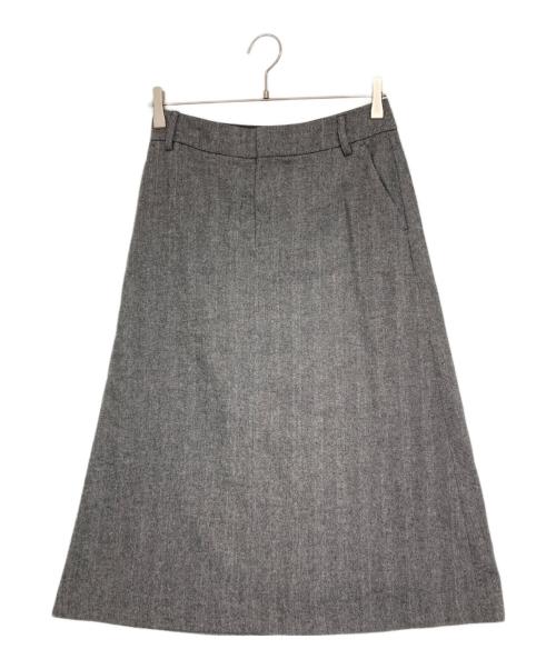 A.P.C.（アーペーセー）A.P.C. (アーペーセー) ヘリンボーンAラインスカート グレー サイズ:36の古着・服飾アイテム