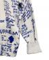 中古・古着 SUPREME (シュプリーム) GONZ POEMS SWEATER/ゴンズポエムズセーター  ホワイト×ブルー サイズ:S：10000円
