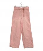 AURALEEオーラリー）の古着「HIGH DENSITY FINX LINEN WEATHER PANTS」｜ピンク