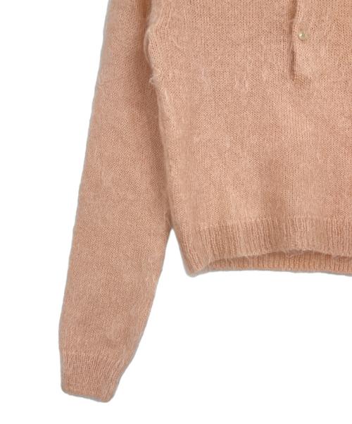 AURALEE（オーラリー）AURALEE (オーラリー) BRUSHED SUPER KID MOHAIR KNIT SHORT POLO ピンク サイズ:1の古着・服飾アイテム