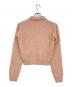 AURALEE (オーラリー) BRUSHED SUPER KID MOHAIR KNIT SHORT POLO ピンク サイズ:1：21000円